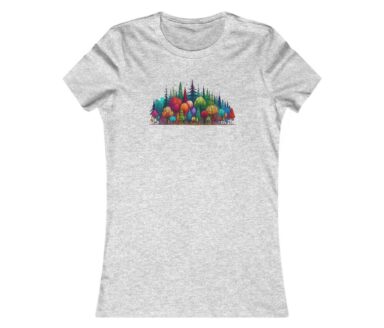 Colorful Tree Graphic T-Shirt