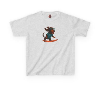 Graphic T-Shirt with Dog Character