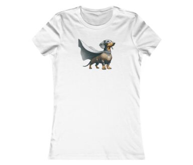 T-shirt Teckel en Costume de Super-Héros