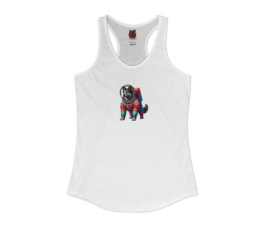 Colorful Dog Print Tank Top