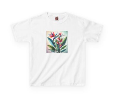 Weißes T-Shirt mit Blumenmuster