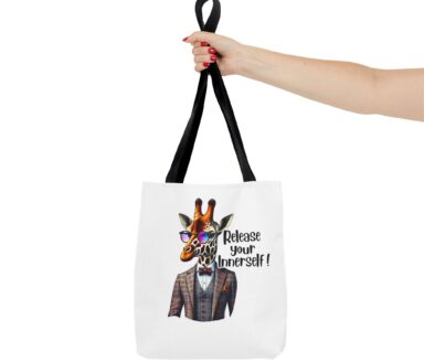 Bolso Tote con Gráfico de Jirafa