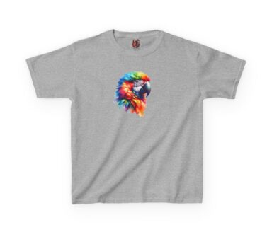 Colorful Parrot Graphic T-Shirt