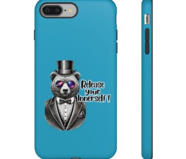 Panda Bear Phone Case with Tuxedo Design