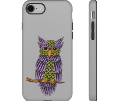 Diseño de funda de teléfono de búho