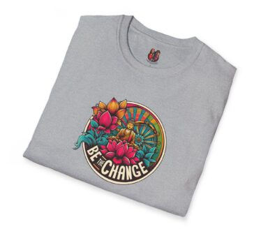 Gray T-shirt with ‘Be the Change’ Design
