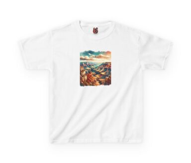 White T-Shirt with Grand Canyon Graphic