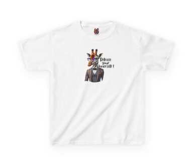 T-shirt blanc avec un motif graphique
