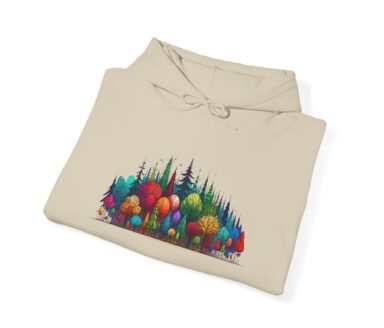 Colorful Tree Design Hoodie