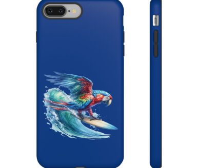 Parrot Surfing Phone Case