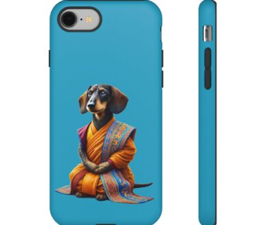 Etui de téléphone pour chien teckel