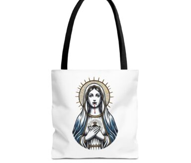 Tote Bag with Religious Artwork