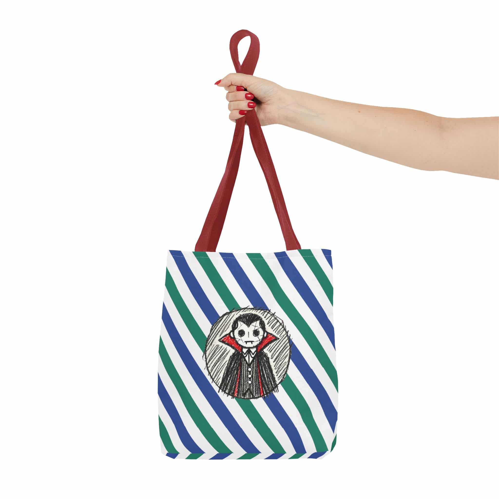 Dracula Tote bag – Vampire purse – Gothic handbag vampire print - Image 8