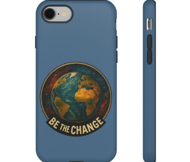 Earth-themed Phone Case with Motivational Text