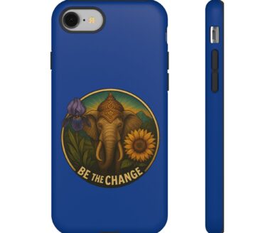 Elephant Phone Case with Floral Design