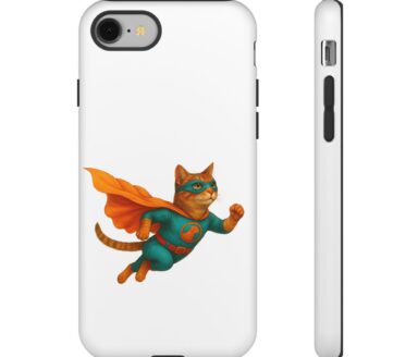 Funda de teléfono "Superhéroe Gato"