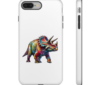Colorful Triceratops Phone Case