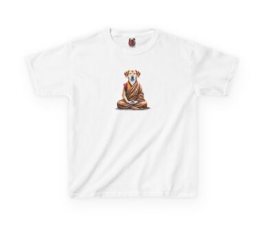 Dog in Monk Robe T-Shirt