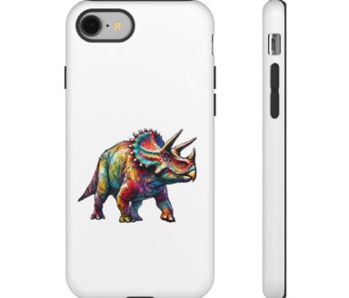 Colorful Triceratops Phone Case