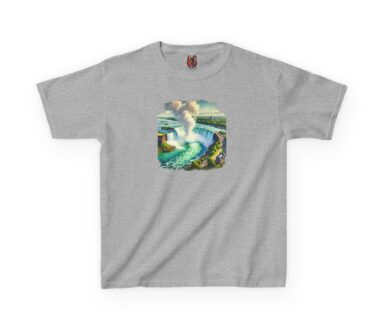 Gray T-Shirt with Niagara Falls Graphic