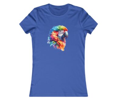Colorful Parrot Graphic T-Shirt