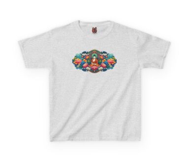 Gray T-Shirt with Buddha Design