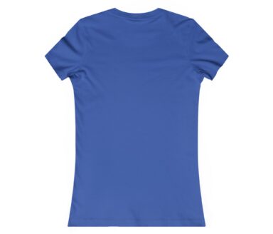 T-shirt femme bleu uni