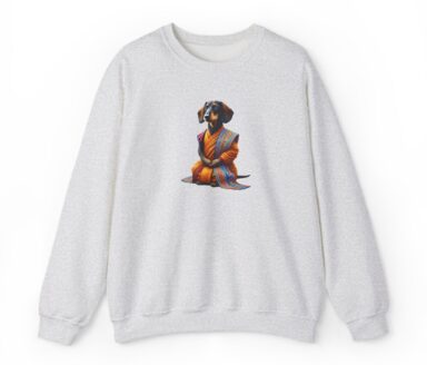 Dachshund in a Robe Sweatshirt
