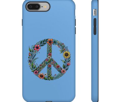 Floral Peace Sign Phone Case