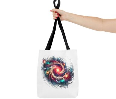 Colorful Swirl Design Tote Bag