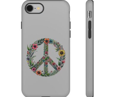 Floral Peace Sign Phone Case