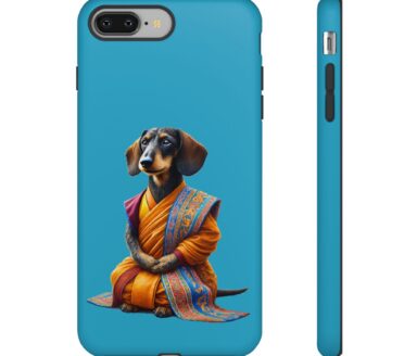 Étui pour téléphone portable en forme de teckel