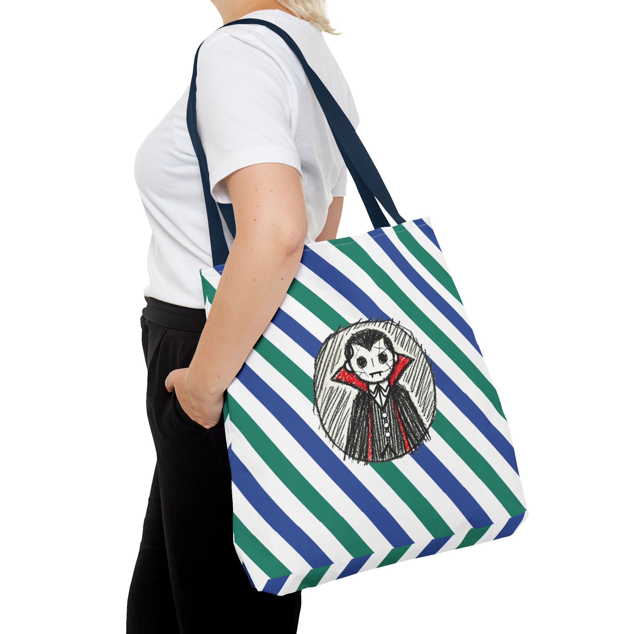 Dracula Tote bag – Vampire purse – Gothic handbag vampire print - Image 30