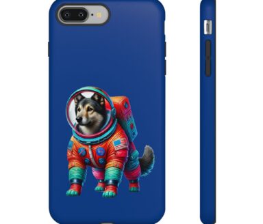 Funda de teléfono de perro astronauta