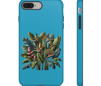 Diseño de funda de teléfono tropical