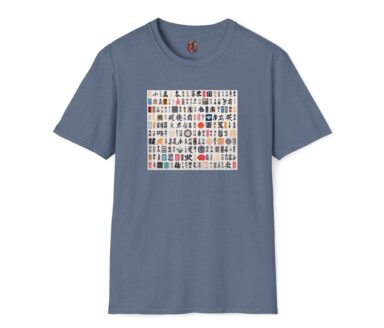 Camiseta gráfica con diseño multicolor