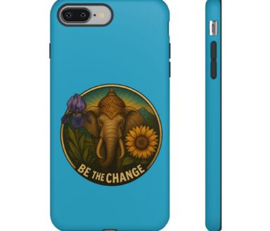 Elephant Phone Case with Floral Design