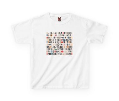 T-shirt blanc avec un motif graphique