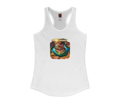 White Tank Top with Graphic Design