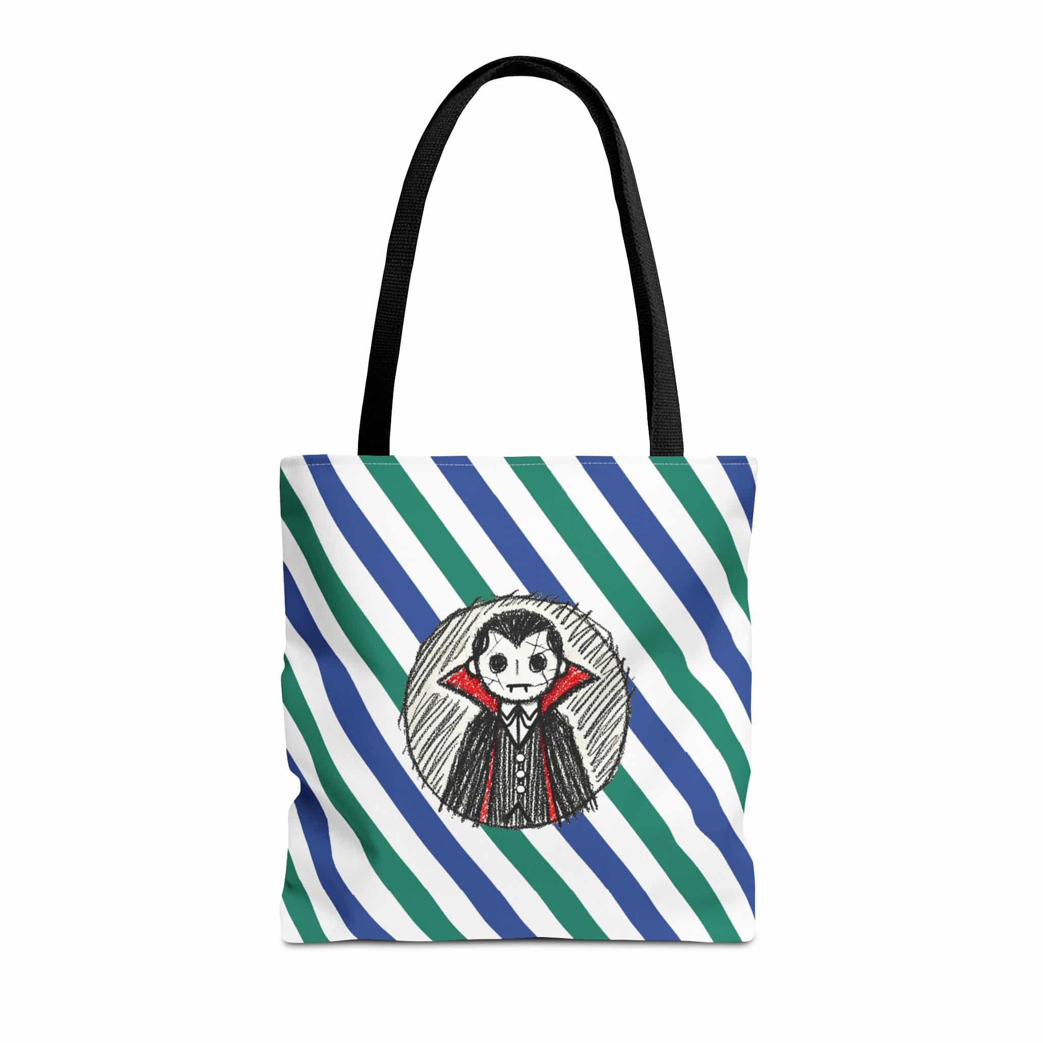 Dracula Tote bag – Vampire purse – Gothic handbag vampire print - Image 3
