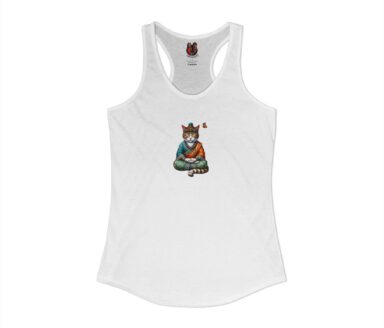 Camiseta de tirantes con gráfico de gato