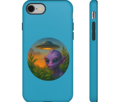 Funda de teléfono temática de extraterrestres