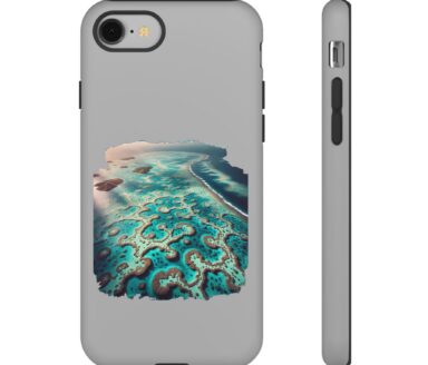 Phone Case with Coral Reef Design