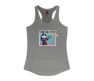 Camiseta sin mangas gráfica de Experto en Exorcismo