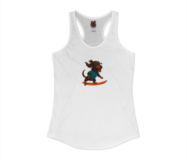 Camiseta sin mangas de surf para perros