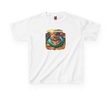 White T-shirt with Graphic Design