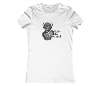 Wit T-shirt met stierkarakterontwerp