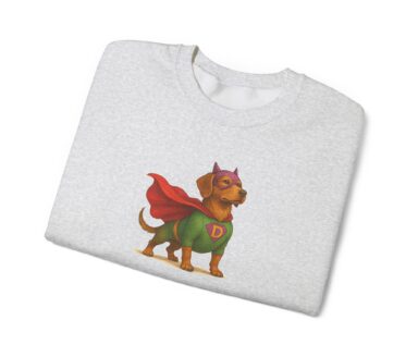 T-shirt graphique avec motif de chien super-héros