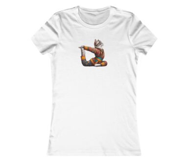 T-shirt graphique avec pose de yoga