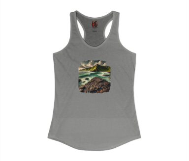 Gray Tank Top with Turtle Design